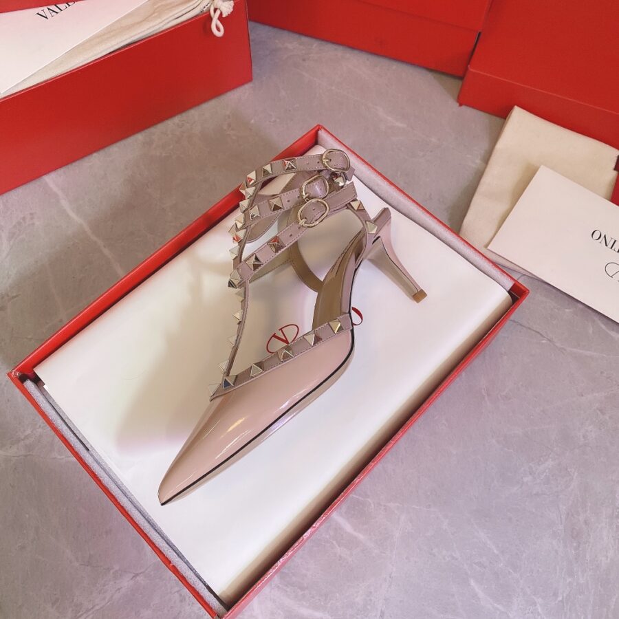 Alternative view of Valentino Rockstud Caged Pump 65Mm Poudre Pink 7W2S0375VNW P45