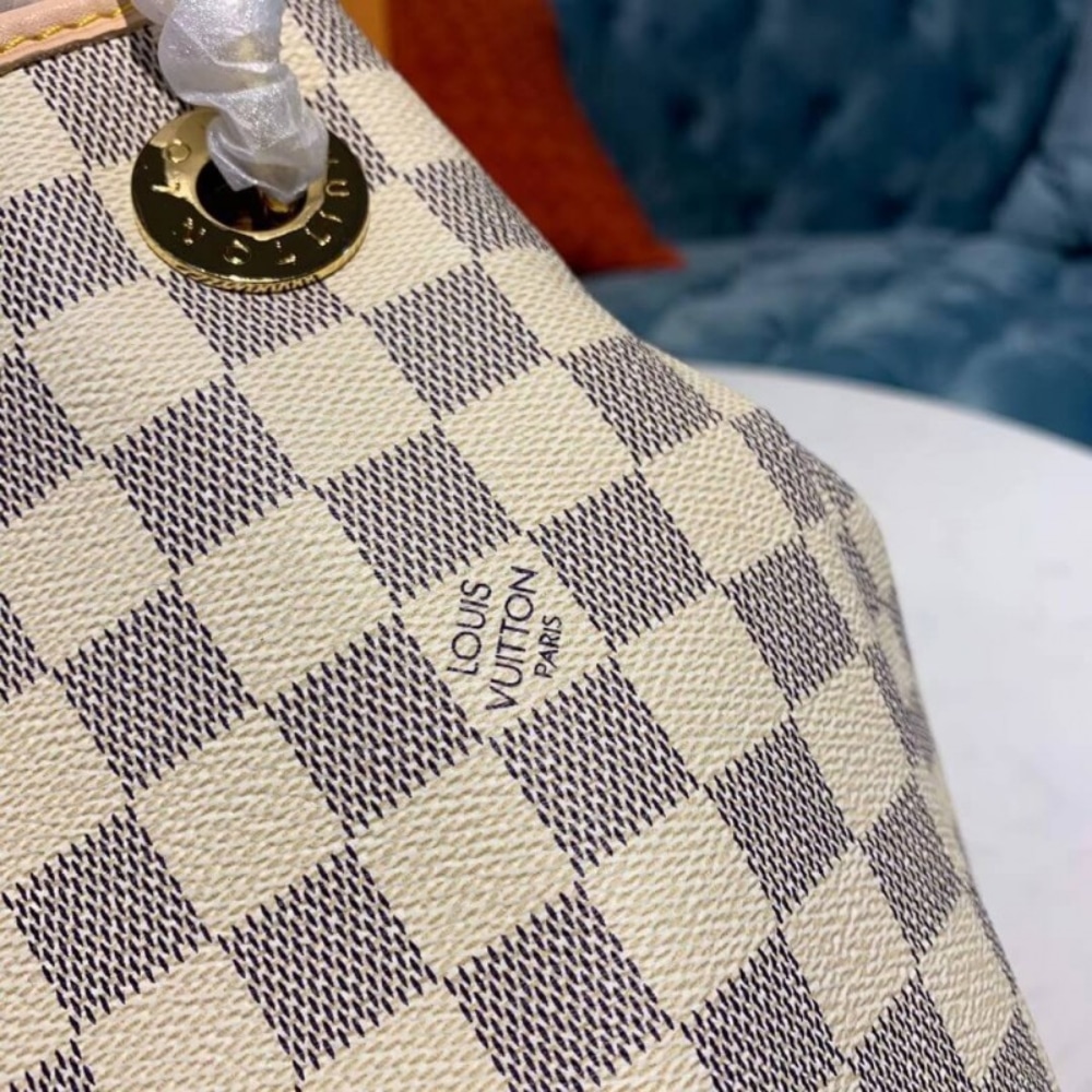 Louis Vuitton Artsy MM Damier Azur Canvas Cream 41Cm N40253 - Image 5