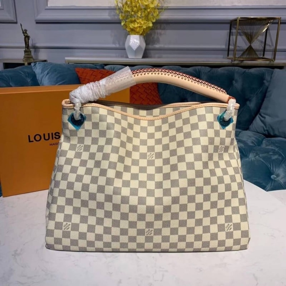 Louis Vuitton Artsy MM Damier Azur Canvas Cream 41Cm N40253 - Image 6