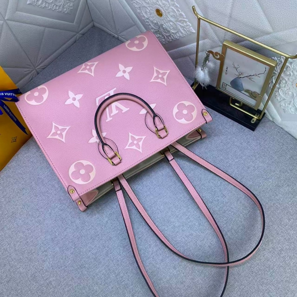 Louis Vuitton Onthego MM Monogram Empreinte Trianon Pink 33cm M46286 - Image 7