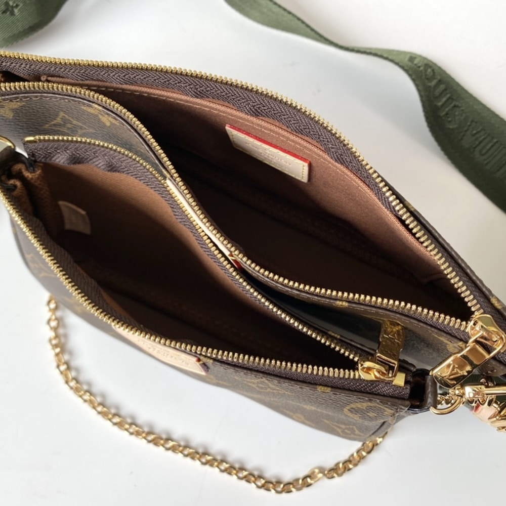 Louis Vuitton Multi Pochette Accessoires Monogram Canvas Khaki 24cm M44813 - Image 6