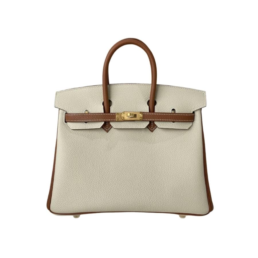 Hermes Birkin 30 Togo Brushed Leather Gold Hardware Beige Brown 30Cm