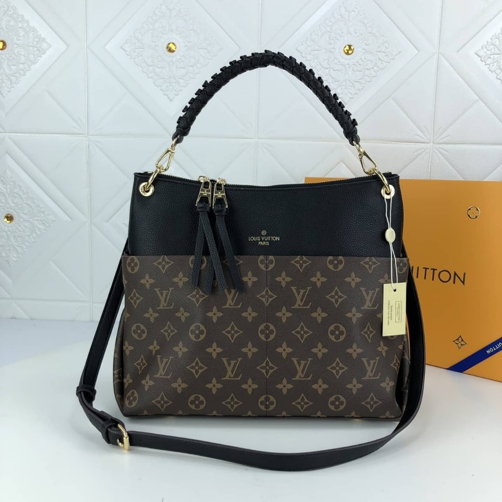 Louis Vuitton Maida Hobo Bag Monogram Canvas Black 32Cm - Image 2