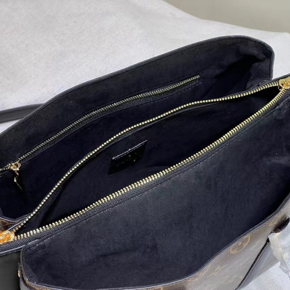 Louis Vuitton Soufflot MM Bag Monogram Canvas Black 36Cm M44817 - Image 6