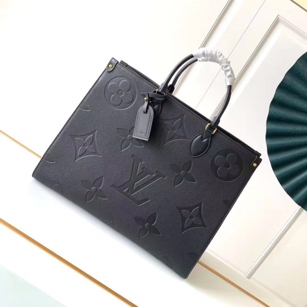 Louis Vuitton Onthego GM Bag Monogram Empreinte Leather Black 41Cm M44925 - Image 2