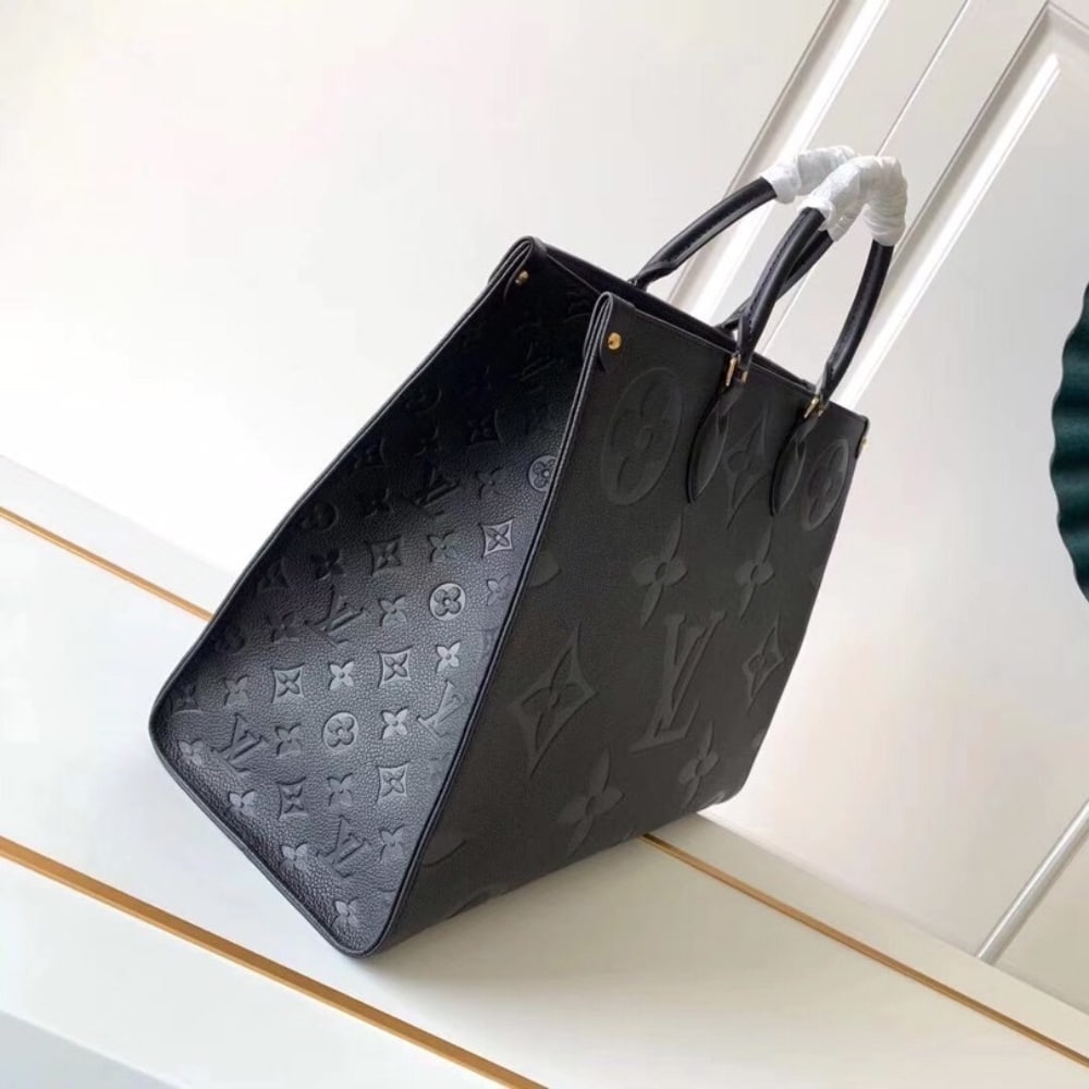 Louis Vuitton Onthego GM Bag Monogram Empreinte Leather Black 41Cm M44925 - Image 3