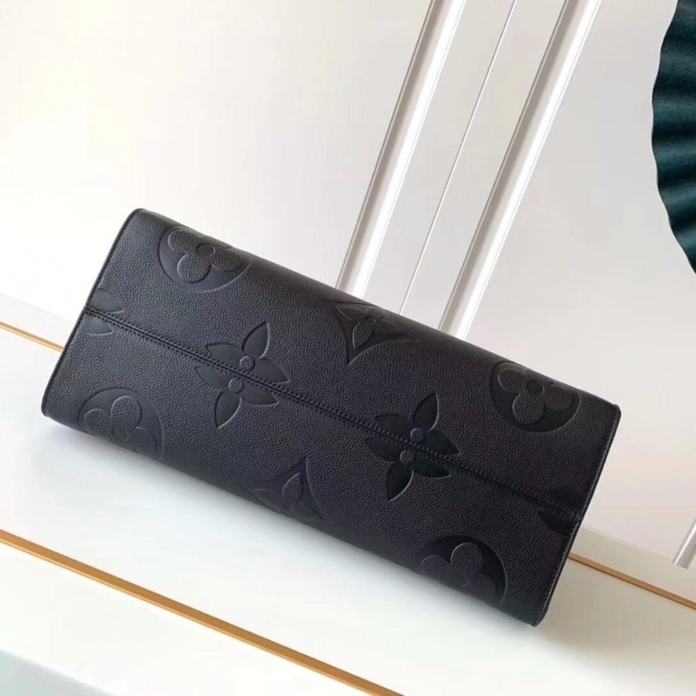 Louis Vuitton Onthego GM Bag Monogram Empreinte Leather Black 41Cm M44925 - Image 5
