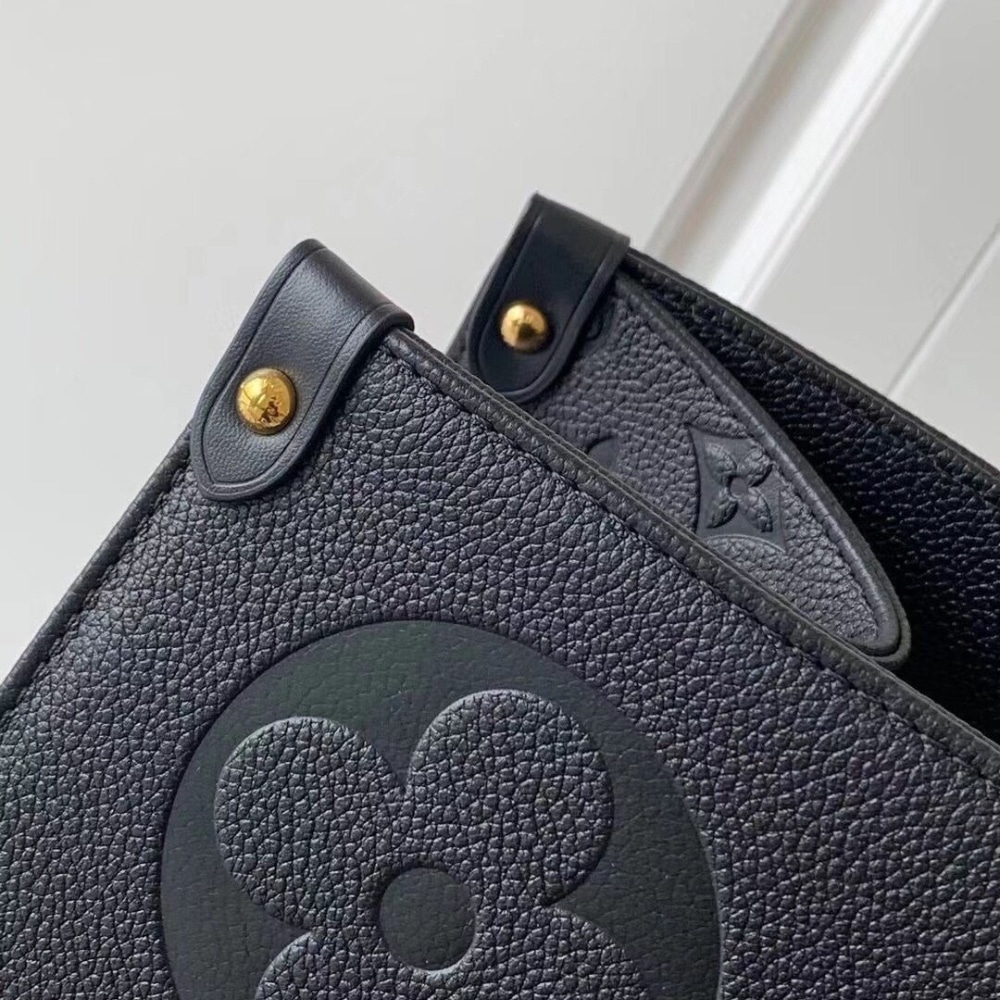 Louis Vuitton Onthego GM Bag Monogram Empreinte Leather Black 41Cm M44925 - Image 6