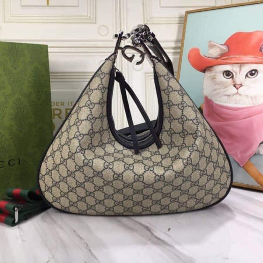 Alternative view of Gucci Gg Attache Large Shoulder Bag Beige 35Cm 702823 96Grn 4082