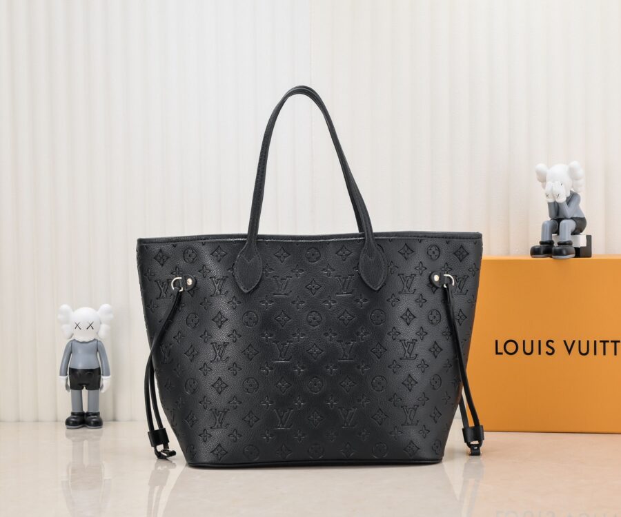 Alternative view of Louis Vuitton Neverfull MM Monogram Empreinte Leather Black 31cm