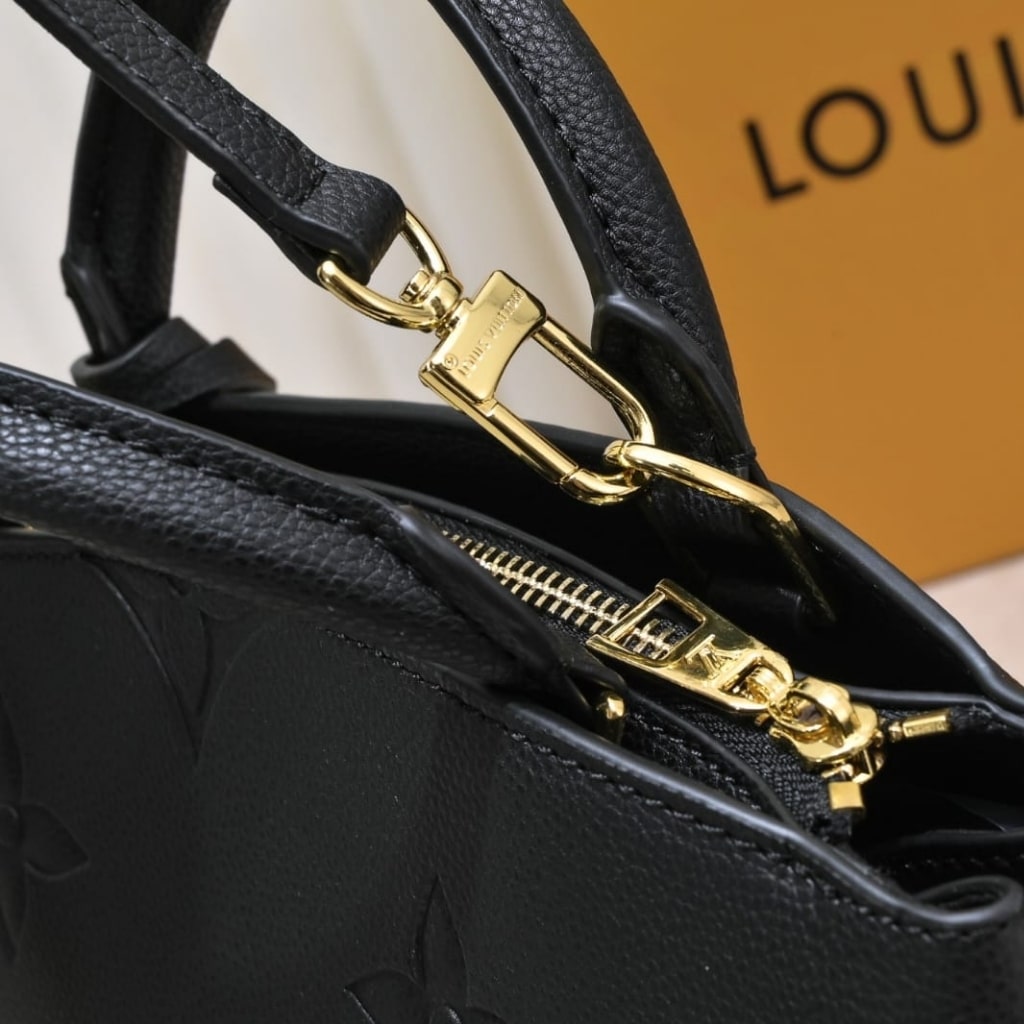 Louis Vuitton Petit Palais Monogram Empreinte Leather Black 29Cm M58916 - Image 8