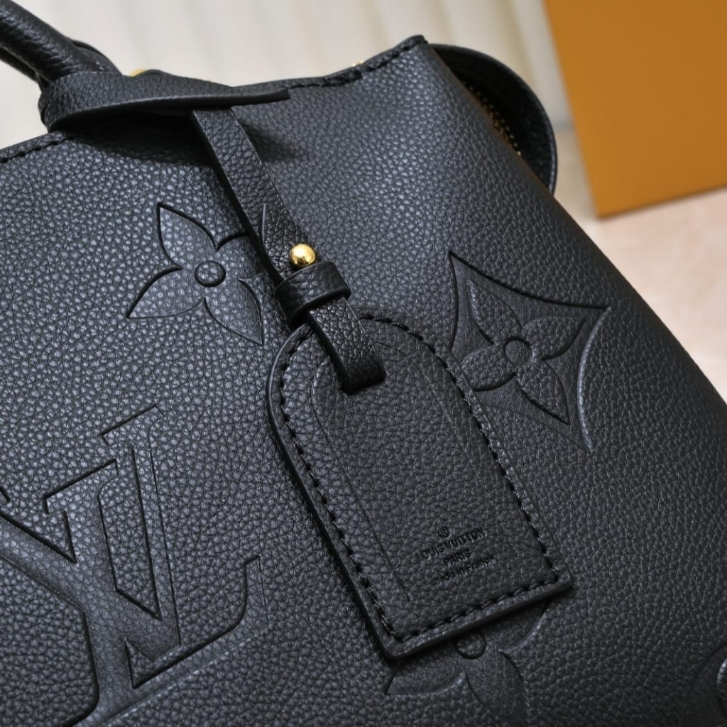 Louis Vuitton Petit Palais Monogram Empreinte Leather Black 29Cm M58916 - Image 9