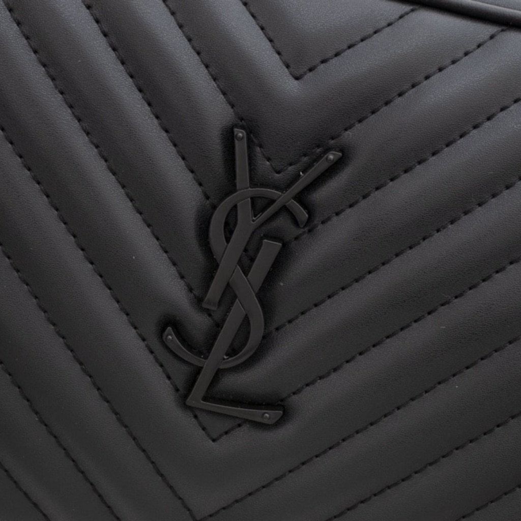 Saint Laurent Lou Camera Bag In Quilted Leather Black Noir 23Cm 761554DV7081000 - Image 5