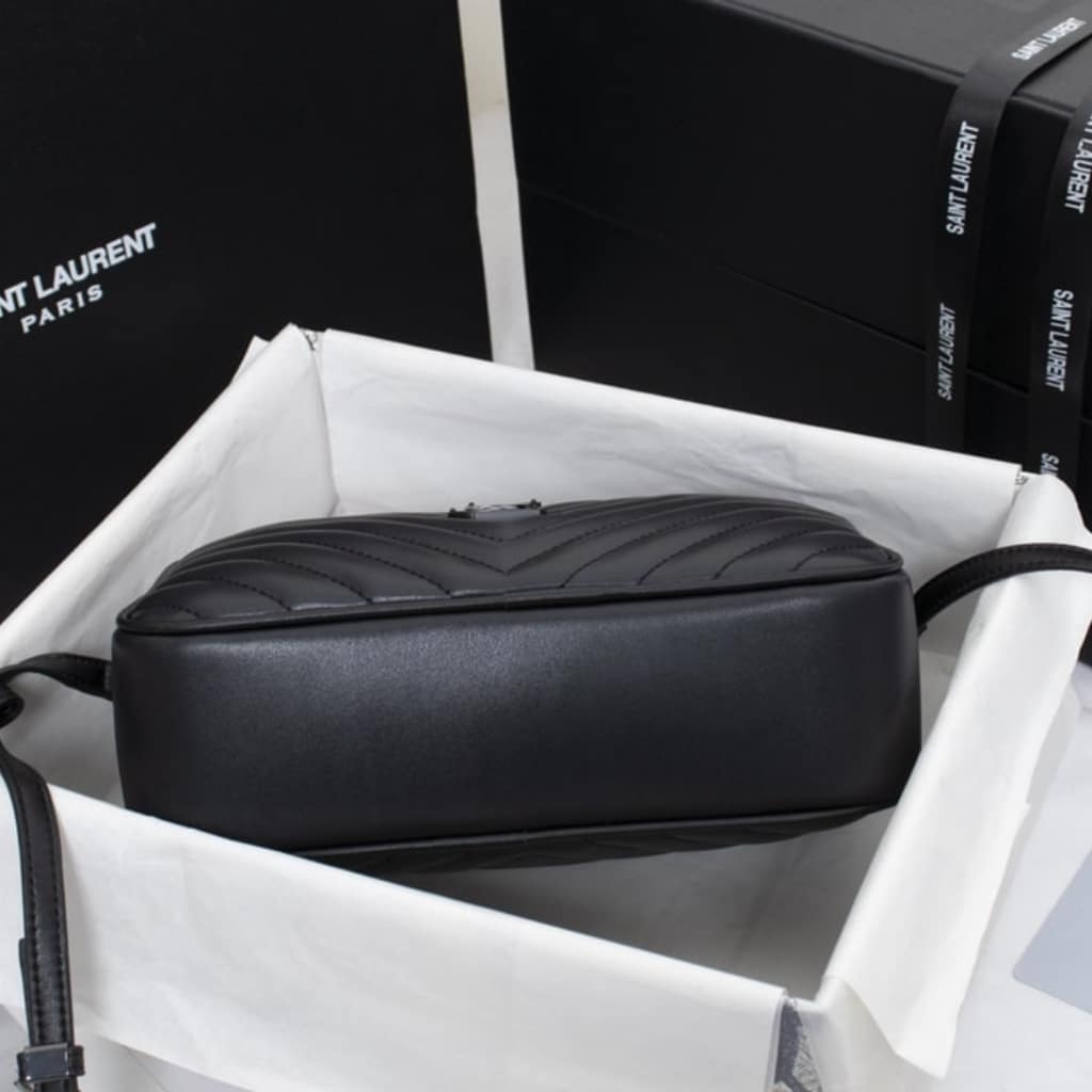 Saint Laurent Lou Camera Bag In Quilted Leather Black Noir 23Cm 761554DV7081000 - Image 3