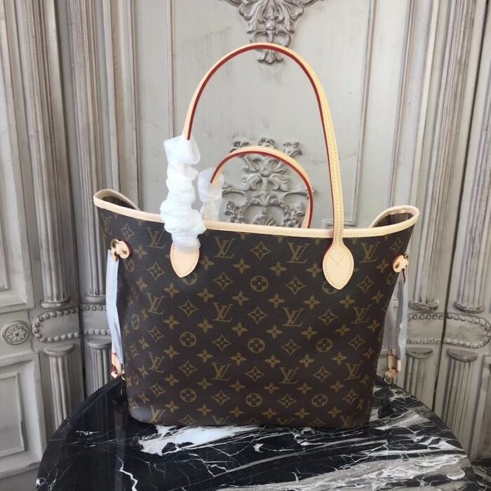 Alternative view of Louis Vuitton Neverfull MM Monogram Canvas Beige 31Cm M46975