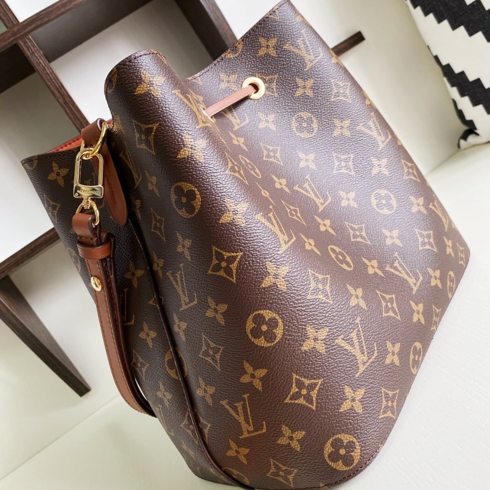 Louis Vuitton Néonoé MM Monogram Canvas Bucket Bag Caramel Brown 26cm M44887 - Image 6