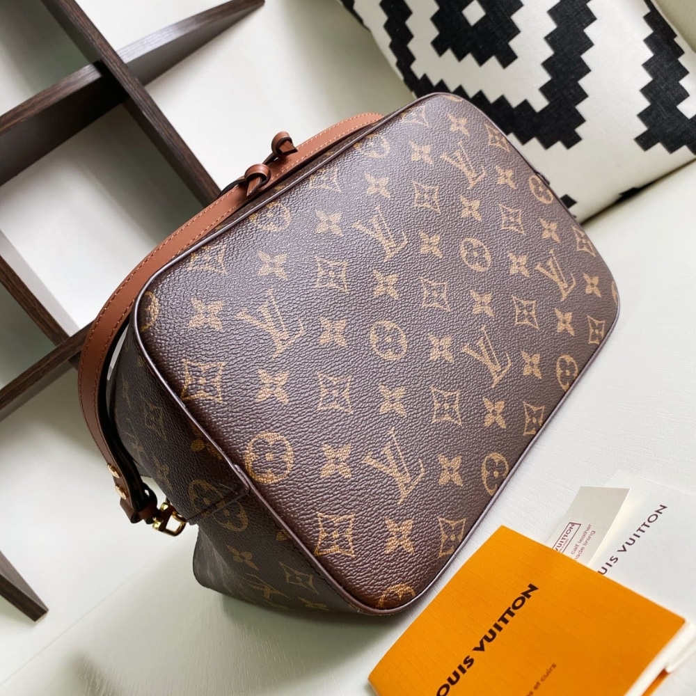 Louis Vuitton Néonoé MM Monogram Canvas Bucket Bag Caramel Brown 26cm M44887 - Image 7