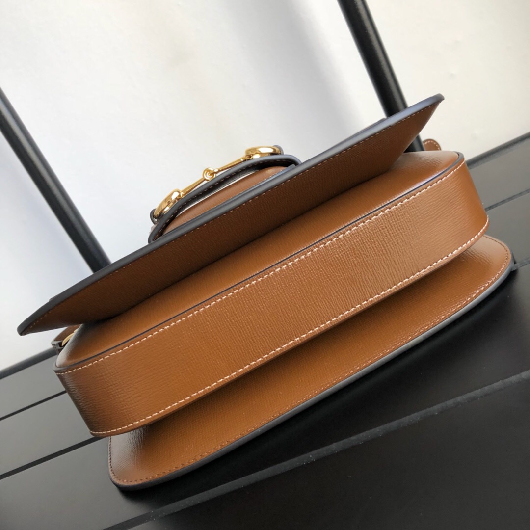 Gucci Horsebit 1955 Medium Shoulder Bag Brown Leather 25Cm 602204 1DB0G 2361 - Image 3