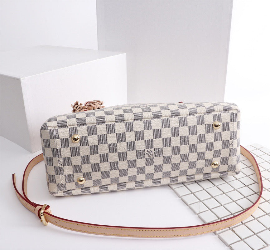 Louis Vuitton Lymington Damier Azur Canvas Beige 35Cm N40022 - Image 5