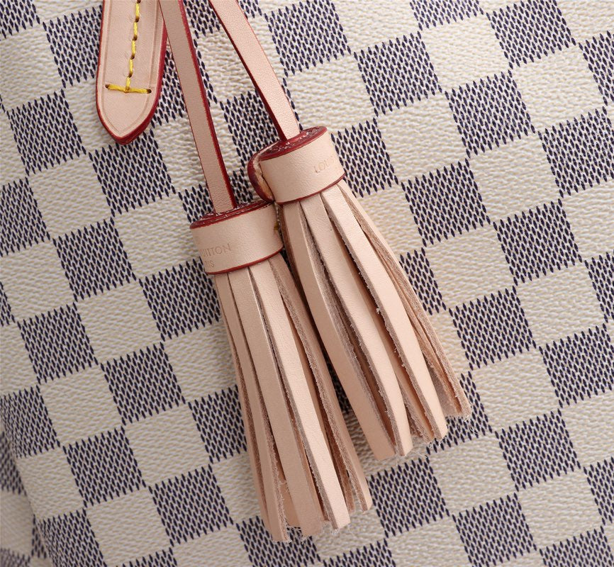 Louis Vuitton Lymington Damier Azur Canvas Beige 35Cm N40022 - Image 8