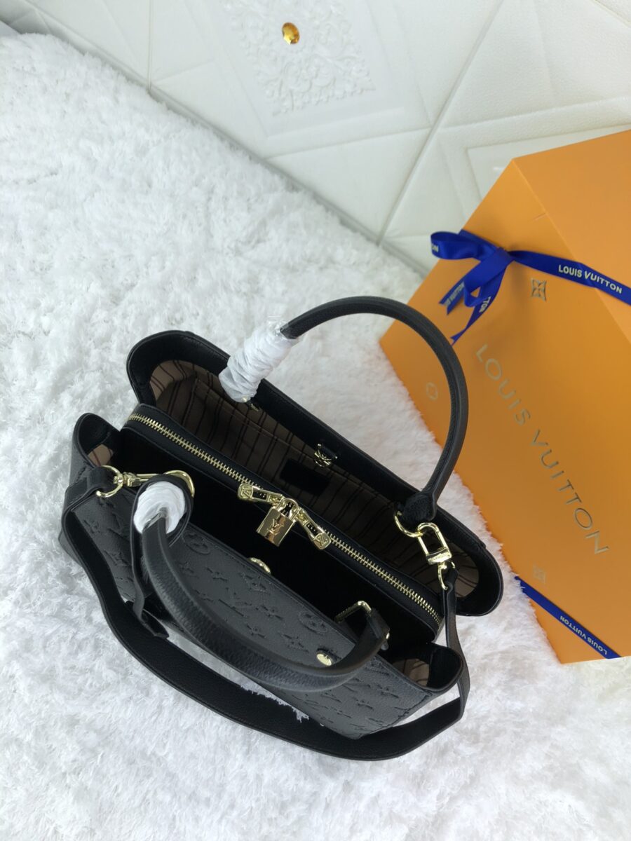 Alternative view of Louis Vuitton Montaigne MM Monogram Empreinte Leather Black 33Cm M41048
