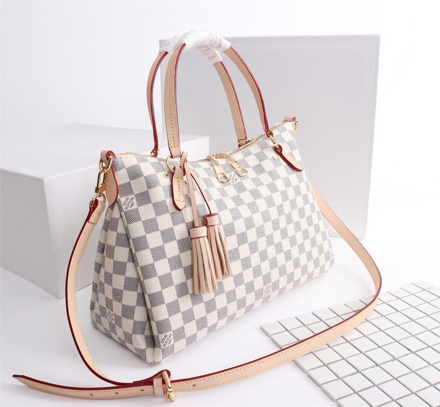 Louis Vuitton Lymington Damier Azur Canvas Beige 35Cm N40022 - Image 2