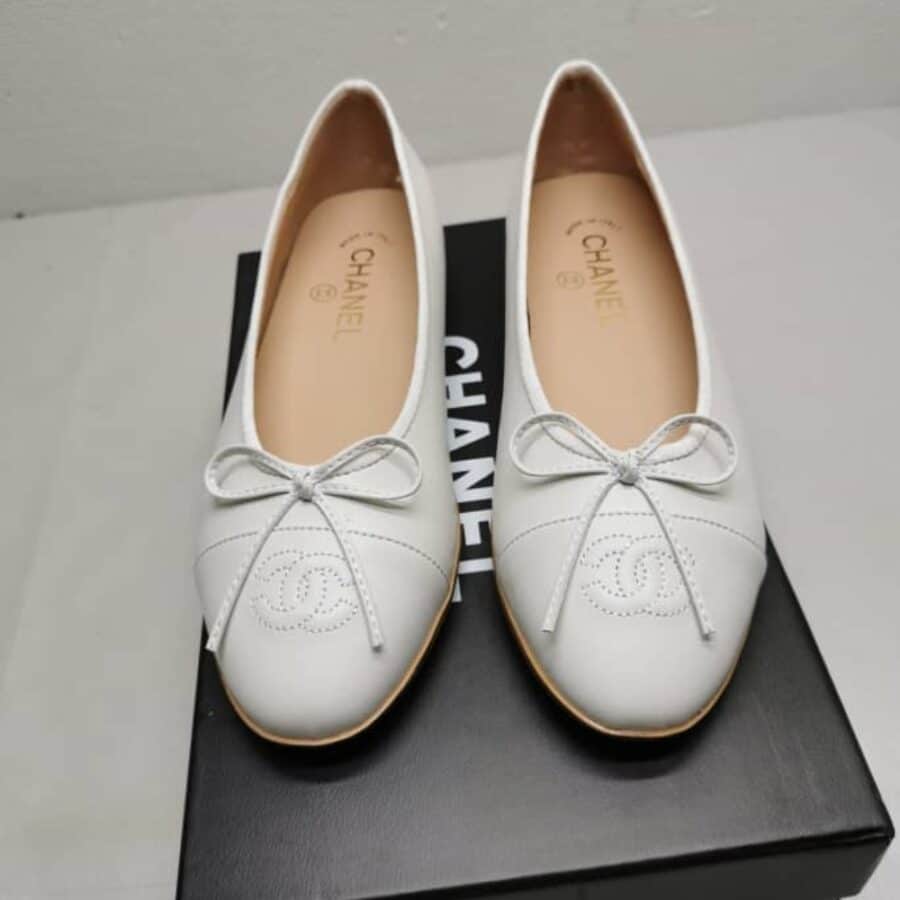Alternative view of Chanel Ballet Flats White