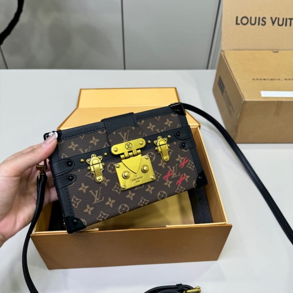 Louis Vuitton Petite Malle Monogram Dark Brown 20Cm M45943 - Image 2