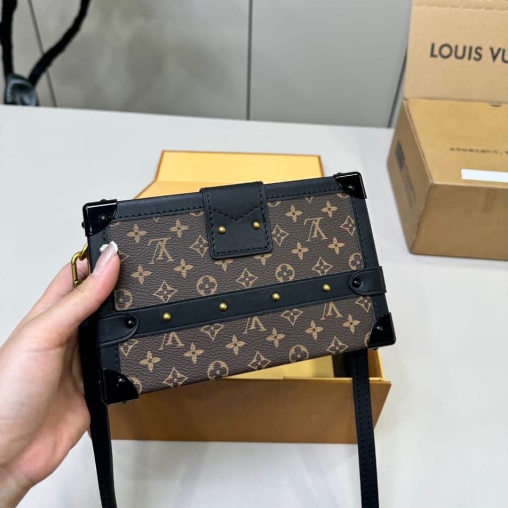 Louis Vuitton Petite Malle Monogram Dark Brown 20Cm M45943 - Image 3