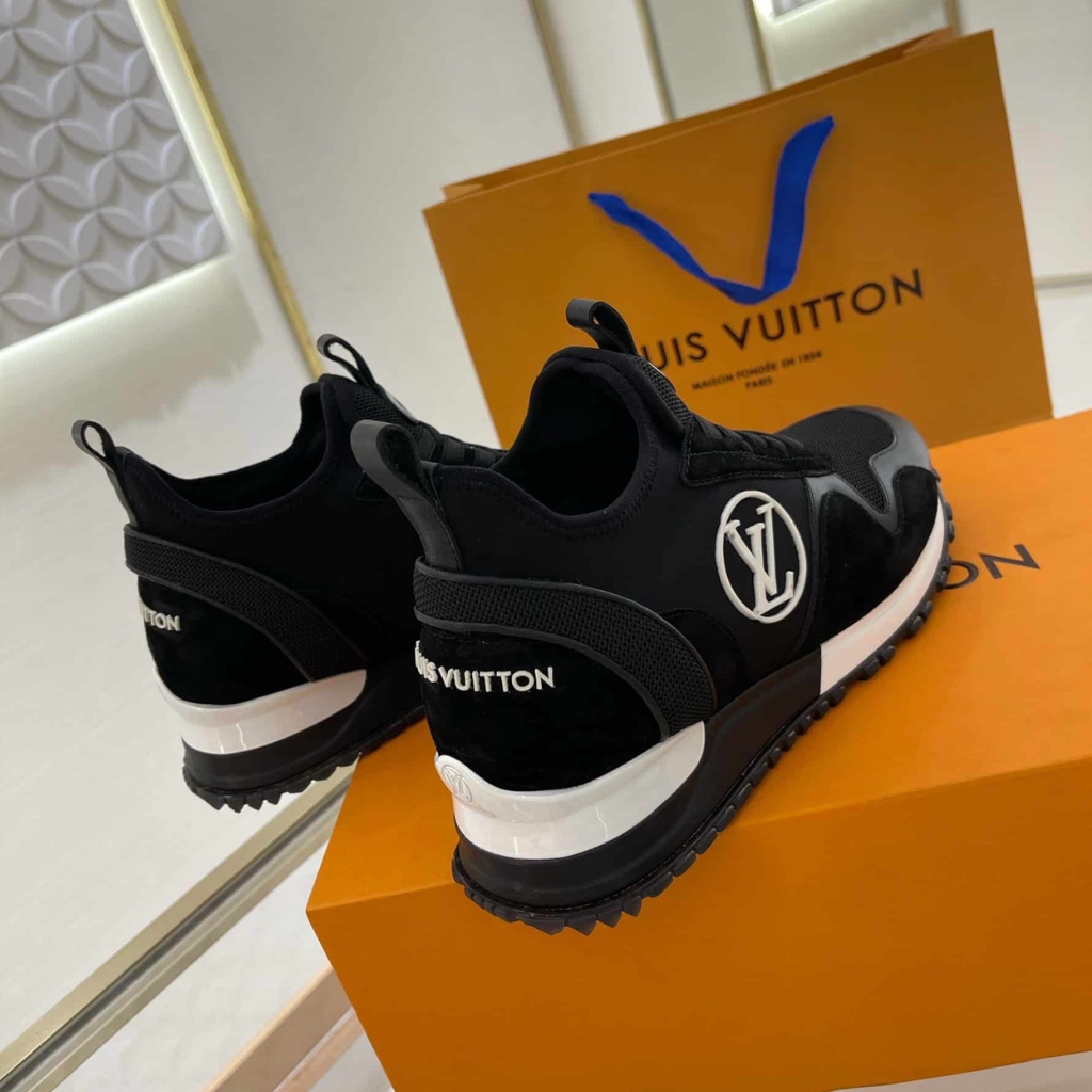 LOUIS VUITTON RUN AWAY SNEAKER BLACK 1A9ER7 - Image 4