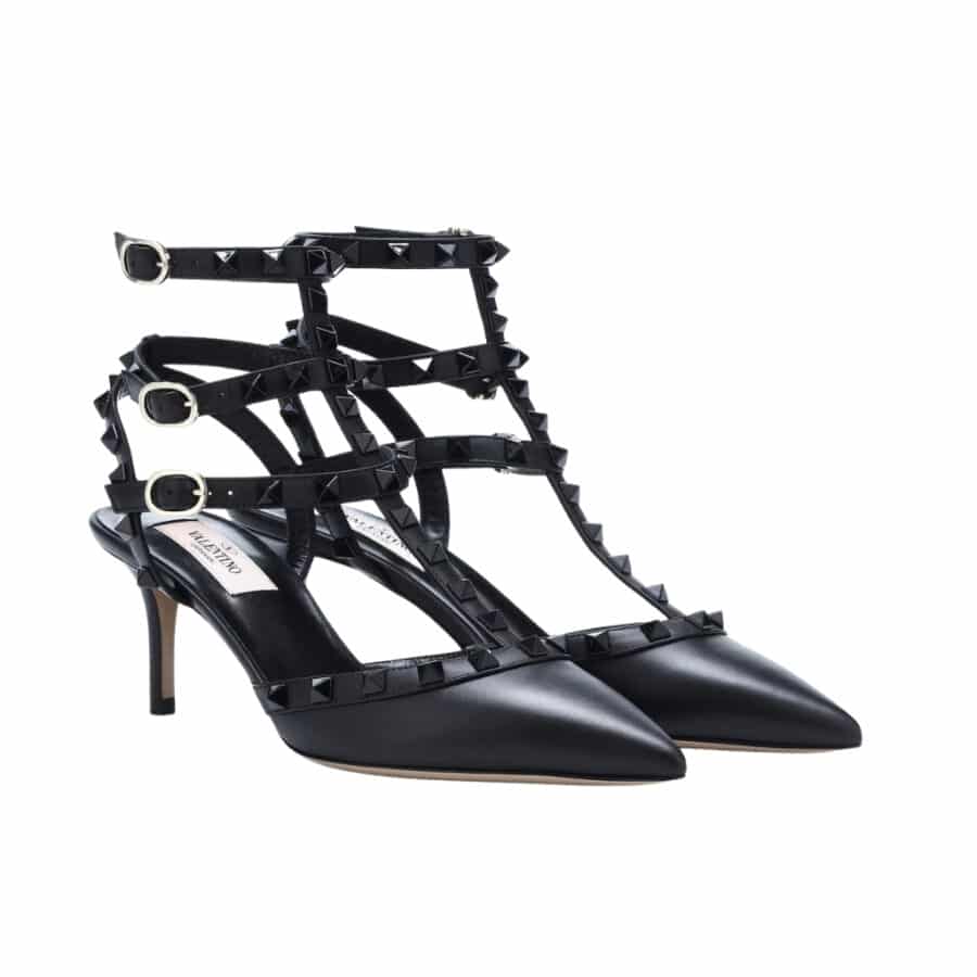 Valentino Rockstud Caged Pump 65Mm Black ZW2S0375VB8 0NO