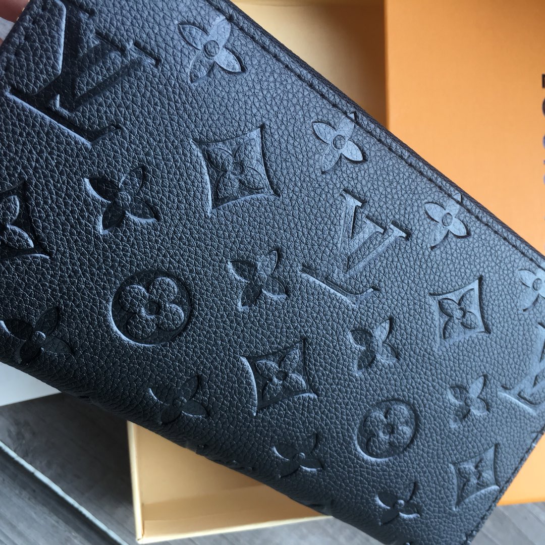 Louis Vuitton Zippy Wallet Monogram Empreinte Black 19cm M61864 - Image 3