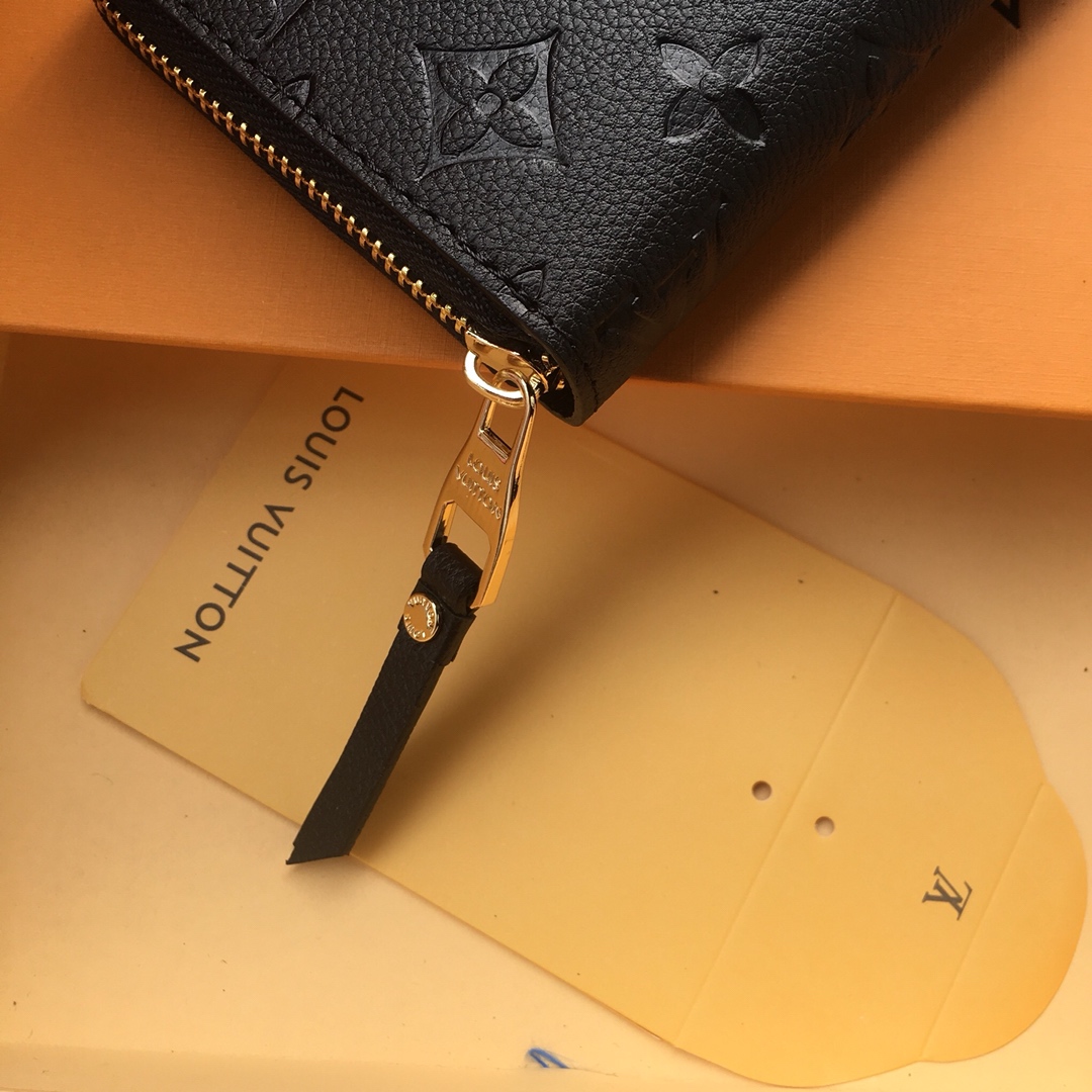 Louis Vuitton Zippy Wallet Monogram Empreinte Black 19cm M61864 - Image 5
