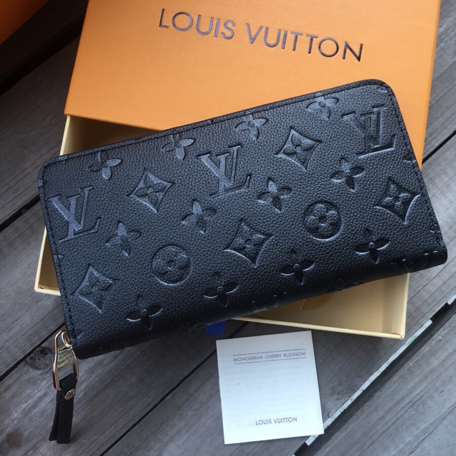 Alternative view of Louis Vuitton Zippy Wallet Monogram Empreinte Black 19cm M61864