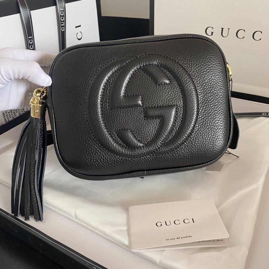 Alternative view of Gucci Soho Small Leather Disco Bag Black 308364 A7M0G 1000