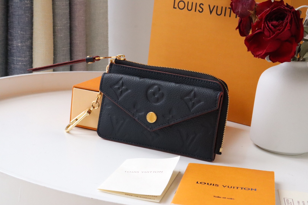 Louis Vuitton Card Holder Recto Verso Wallet Navy Blue / Red 13Cm M69420 - Image 9