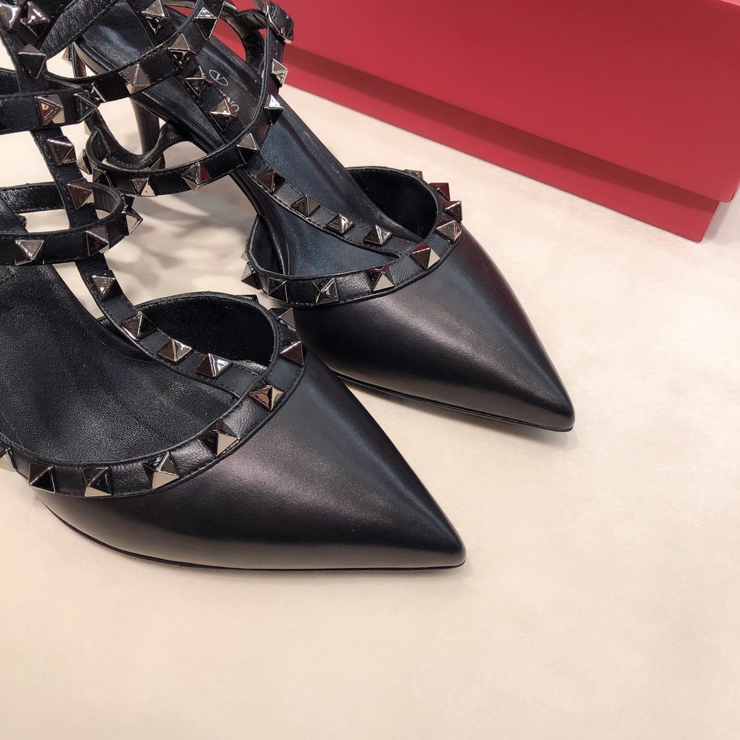 Valentino Rockstud Caged Pump 65Mm Black ZW2S0375VB8 0NO - Image 8