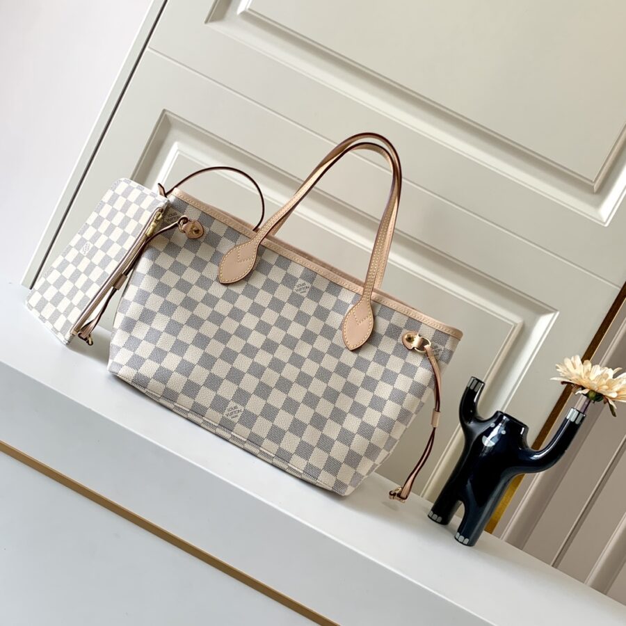 Alternative view of Louis Vuitton Neverfull PM Damier Azur Beige 29Cm N40605