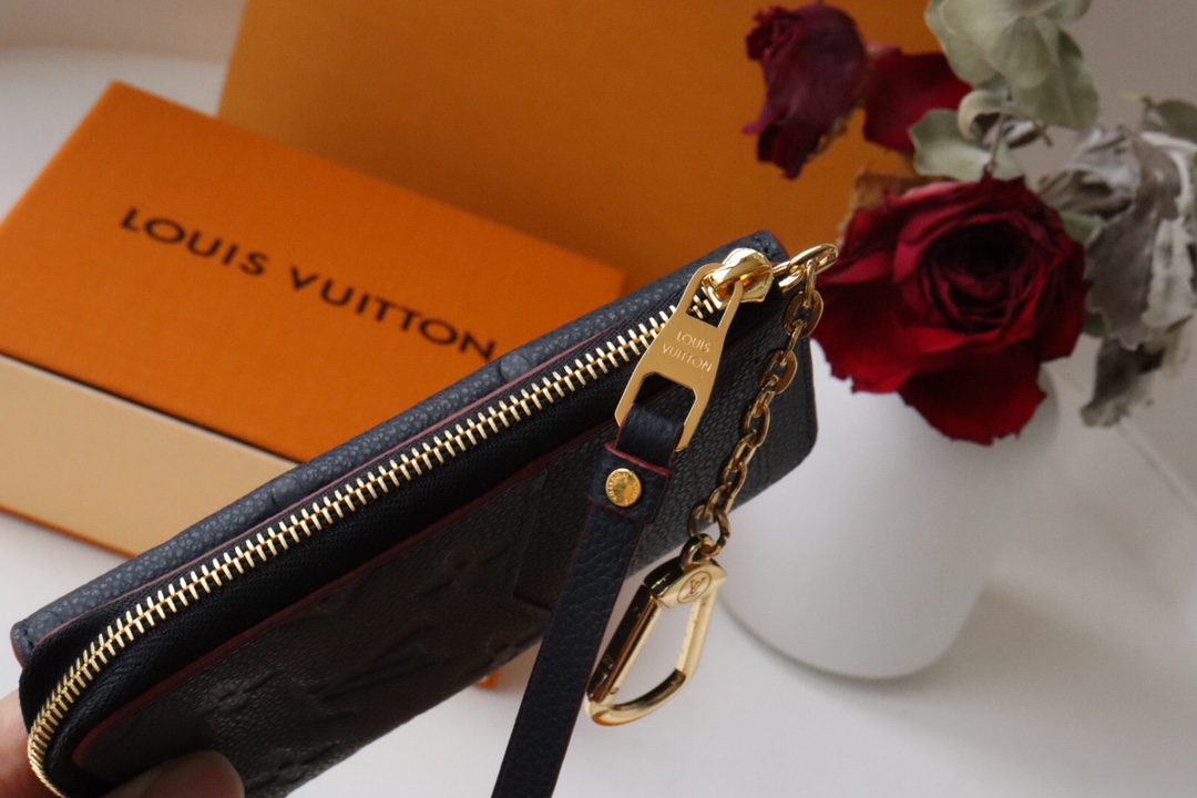 Louis Vuitton Card Holder Recto Verso Wallet Navy Blue / Red 13Cm M69420 - Image 5
