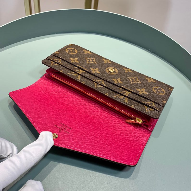 Louis Vuitton Sarah Wallet Fuchsia Pink 19Cm M62234 - Image 6