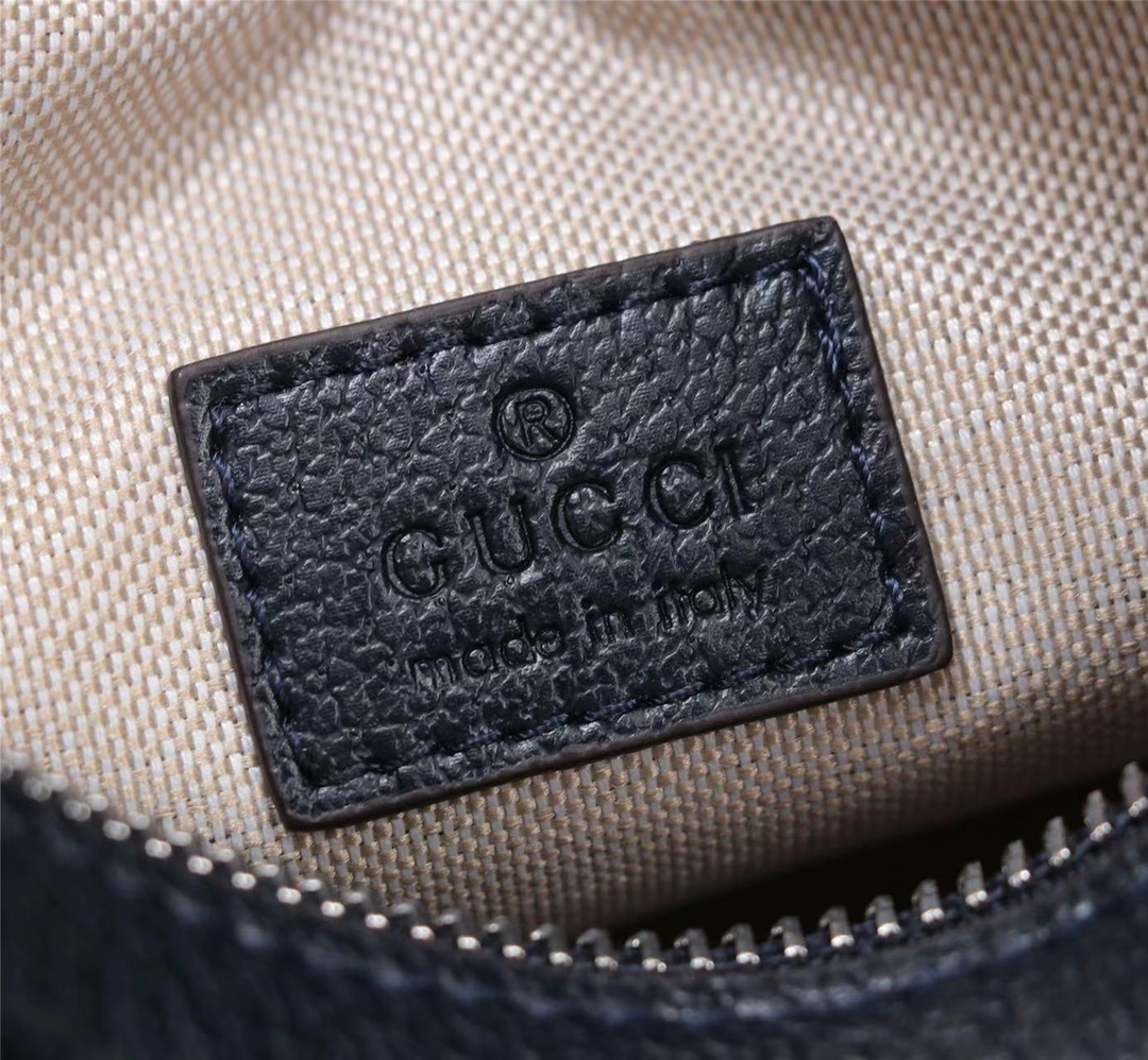 Gucci Attache Small Shoulder Bag Beige And Blue 23Cm 699409 96Grn 4082 - Image 7