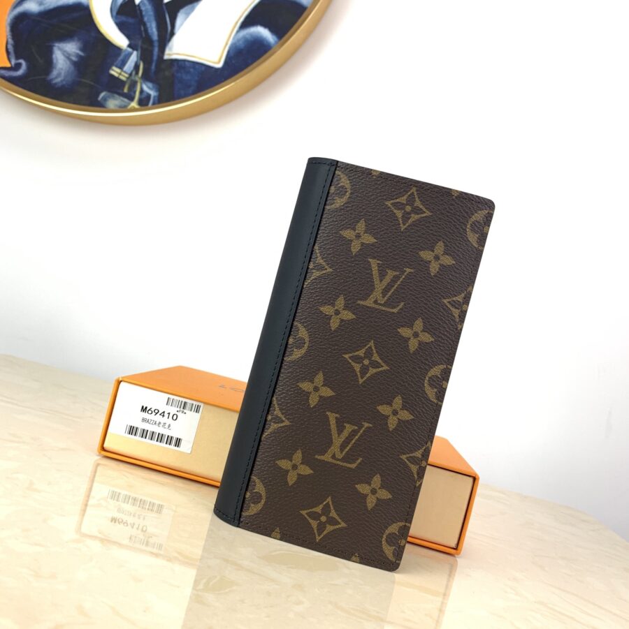Alternative view of Louis Vuitton Brazza Wallet Monogram Macassar Brown 19Cm M69410