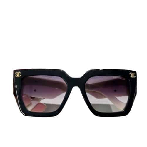 CHANEL VINTAGE BLACK WHITE SUNGLASSES