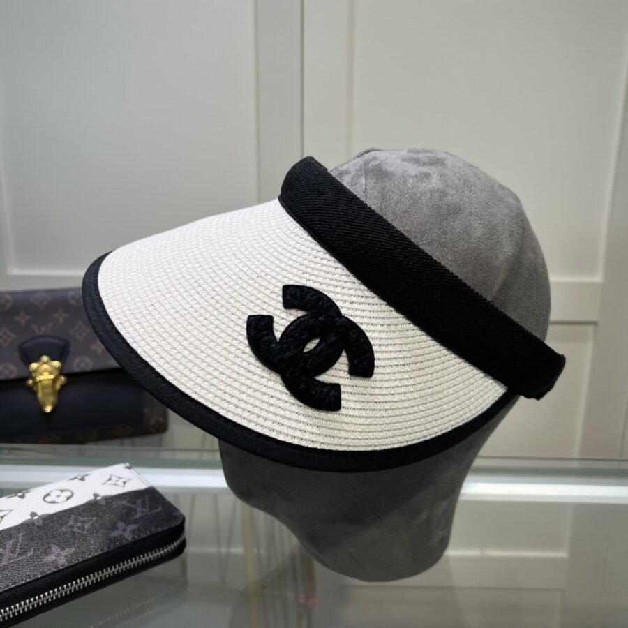 Alternative view of Chanel Straw Cc Visor Hat White