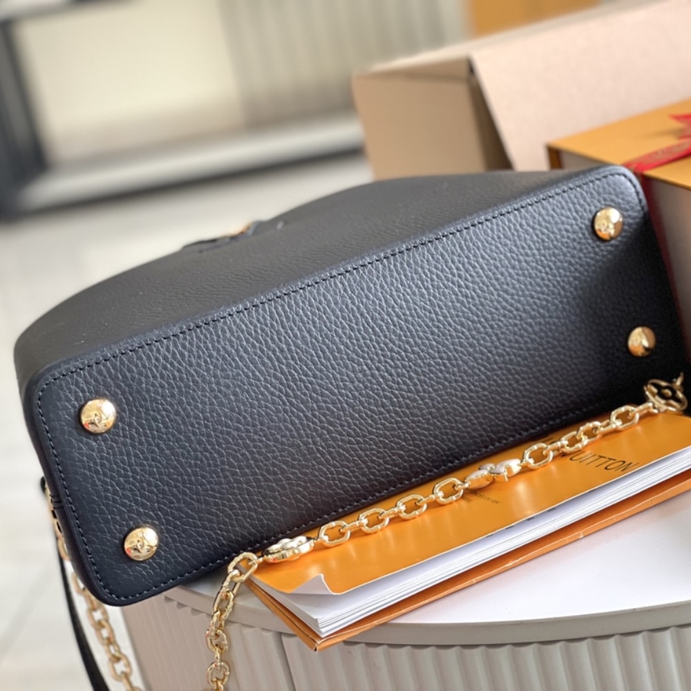 Louis Vuitton Capucines BB Bag Black And Grey 27Cm M20708 - Image 4