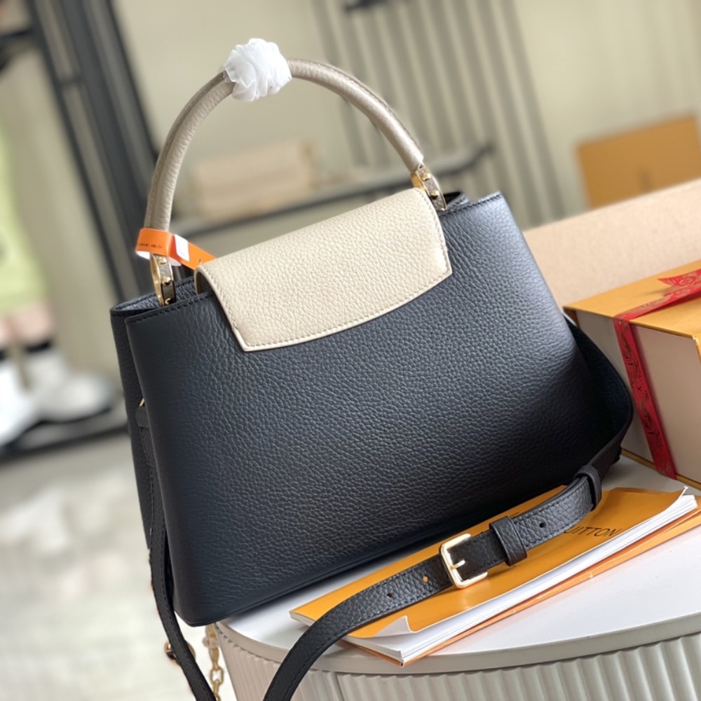 Louis Vuitton Capucines BB Bag Black And Grey 27Cm M20708 - Image 3