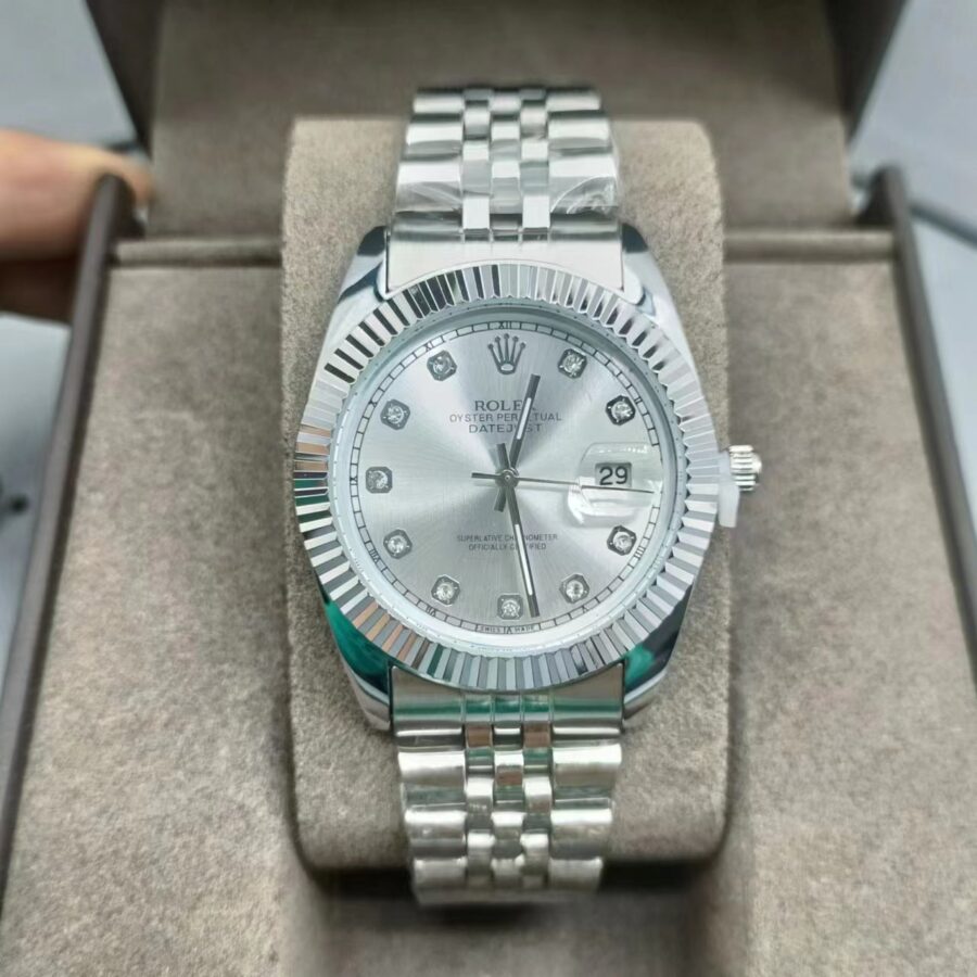 Alternative view of Rolex Datejust Silver Watch 41mm 126333 0012