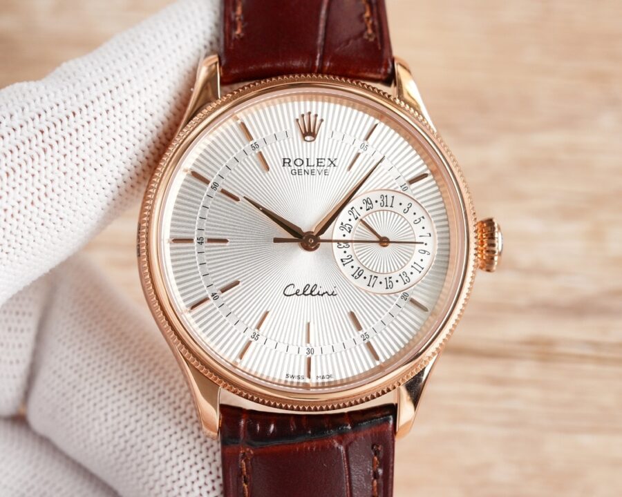 Alternative view of Rolex Cellini Date White Dial And Everose Gold 39mm 50515 0011