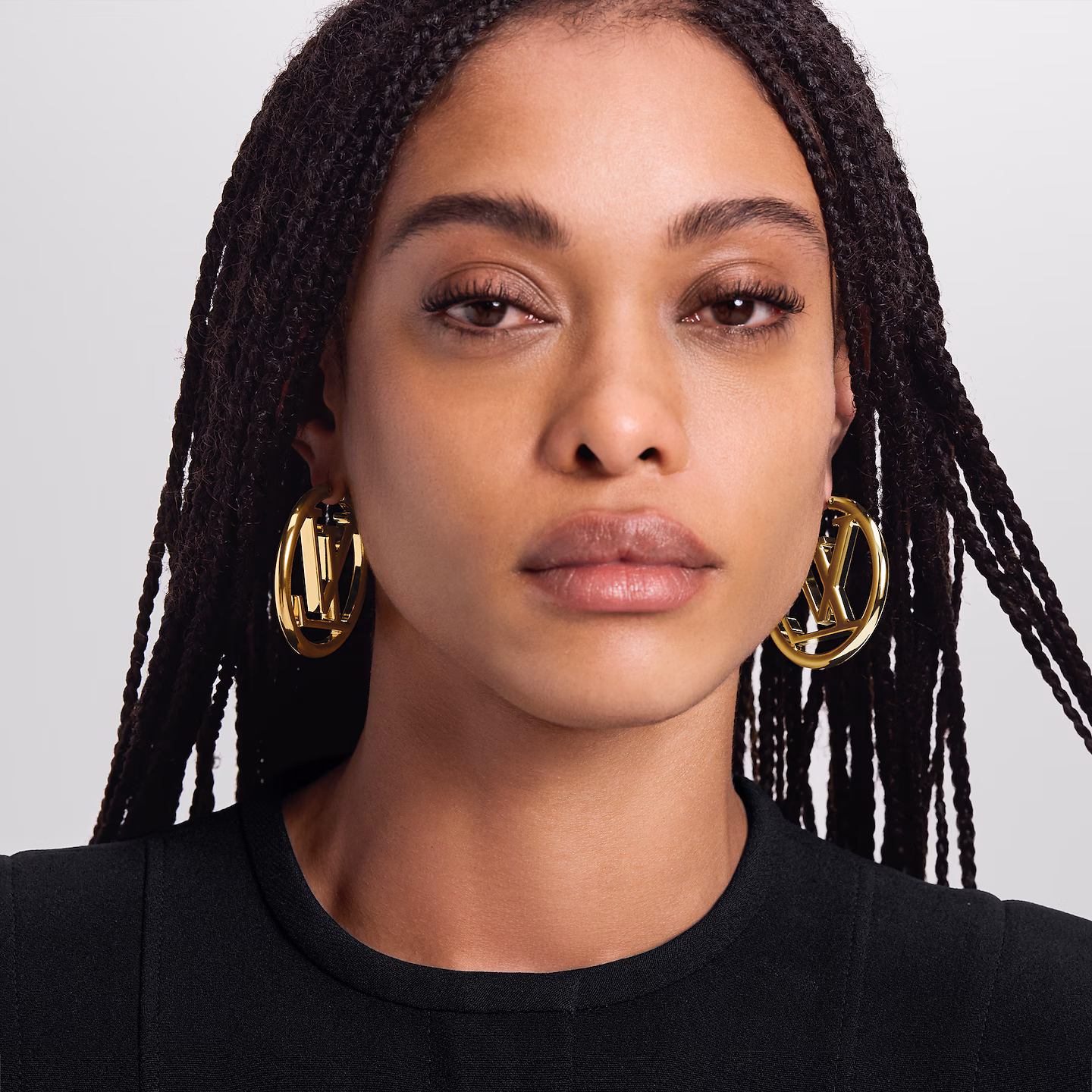 Louis Vuitton Louise Hoop Earrings Gold M64288 - Image 4