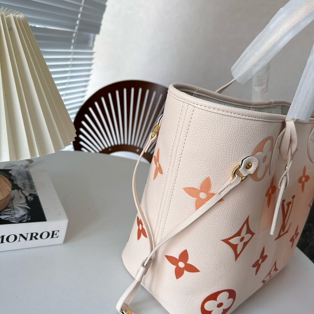 Louis Vuitton Neverfull MM Bag Beige Clair 33cm M46516 - Image 6